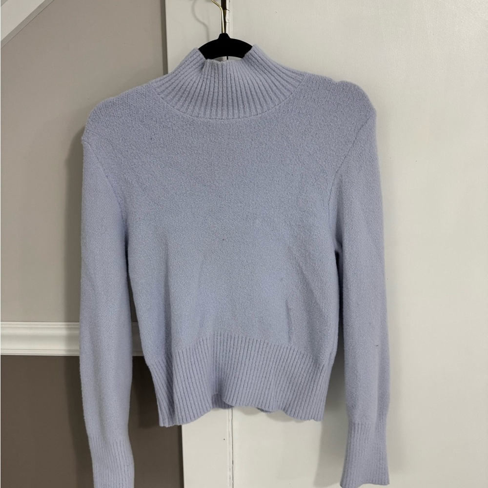 Zara Soft Lilac Turtleneck Sweater